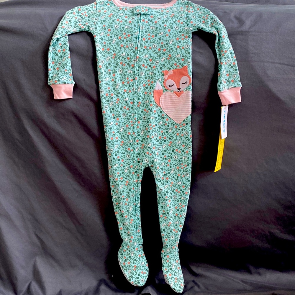 Carters, Girls Footie Pajamas 18m